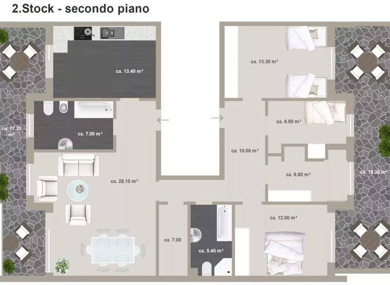 Studio zum Kauf 670.000 € 5 Zimmer 149 m² 2. Geschoss Bozen 39100