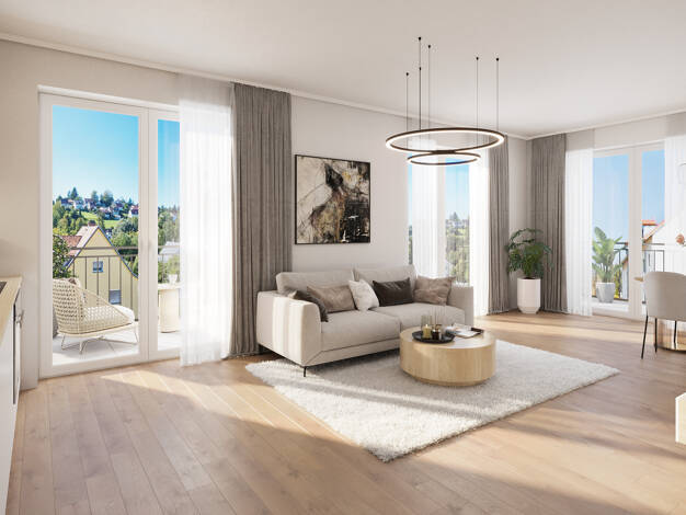 Wohnung zum Kauf - Erstbezug provisionsfrei 510.000 € 4 Zimmer 102,5 m² 1. Geschoss Bruckbergerau Bruckberg 84079