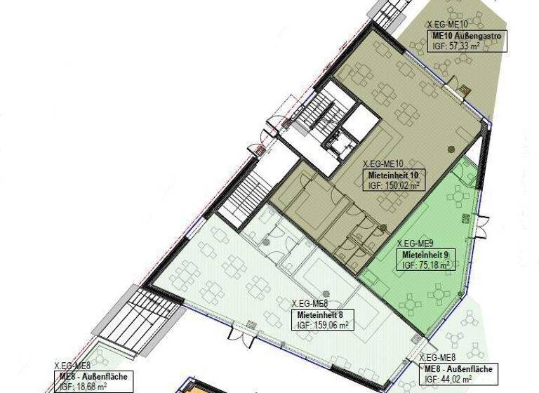 Restaurant zur Miete - Erstbezug 3.007 € 75,2 m² Gastrofläche Zentrum Ratingen 40878