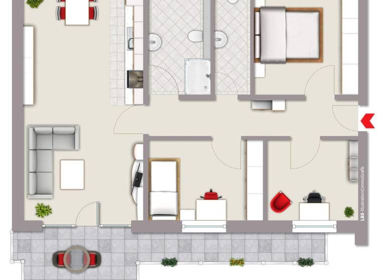 Penthouse zum Kauf - Erstbezug provisionsfrei 345.000 € 4 Zimmer 89,9 m² Büttenberg Ennepetal 58256