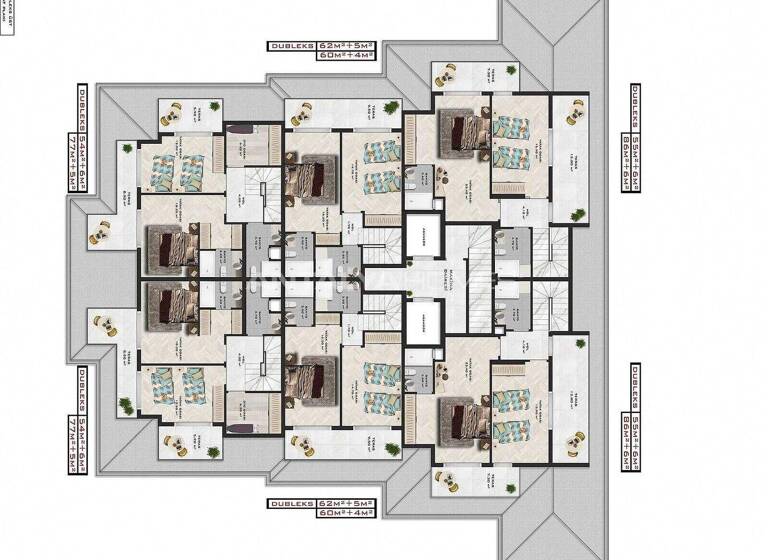 Penthouse zum Kauf 355.000 € 3 Zimmer 150 m² EG Antalya 07400