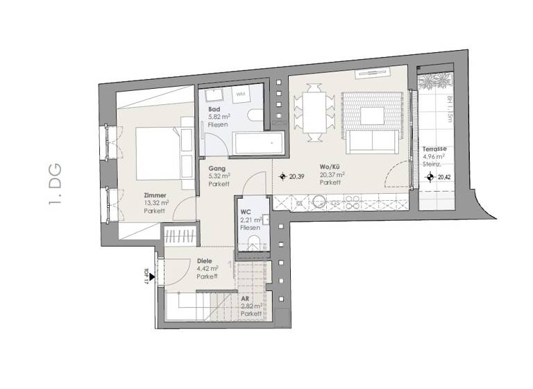 Wohnung zum Kauf 1.159.000 € 4 Zimmer 91 m² frei ab sofort Wien 1030