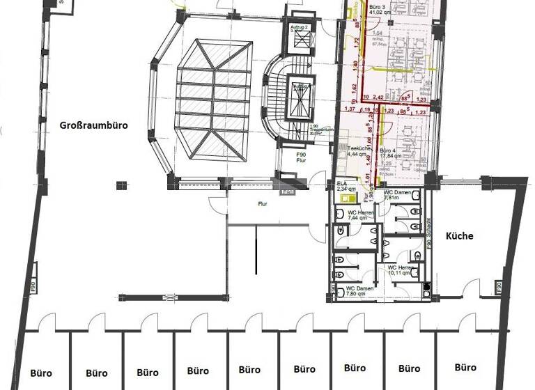 Bürofläche zur Miete provisionsfrei 15 € 537,7 m² Bürofläche teilbar ab 537,7 m² Nikolaistraße 39-45 Zentrum Leipzig 04109