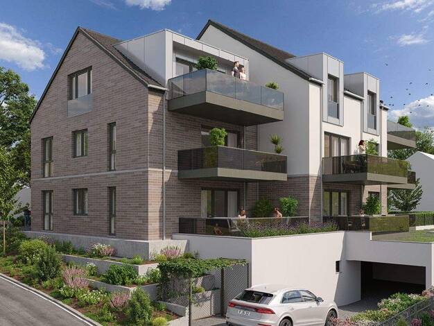 Penthouse zum Kauf - Erstbezug provisionsfrei 994.900 € 3 Zimmer 115,9 m² 2. Geschoss Alfred-Göbel-Weg 14 Bergen-Enkheim Frankfurt am Main 60388