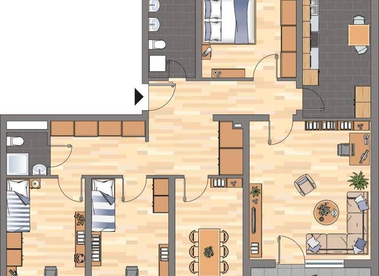 Wohnung zur Miete 969 € 5 Zimmer 118,3 m² 2. Geschoss Maxburgring 11A Bad Bergzabern 76887