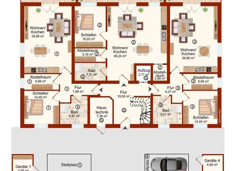 Studio zum Kauf provisionsfrei 1 Zimmer 1. Geschoss frei ab 31.07.2027 Waldstraße 7 Gnarrenburg 27442