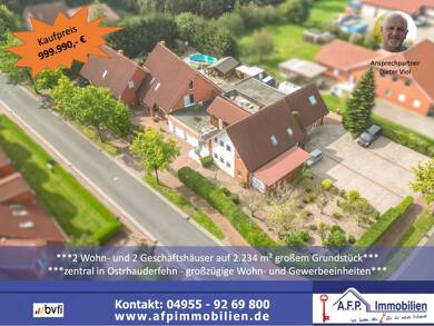 Mehrfamilienhaus zum Kauf 999.990 € 24 Zimmer 370 m² 2.234 m² Grundstück Ostrhauderfehn Ostrhauderfehn 26842
