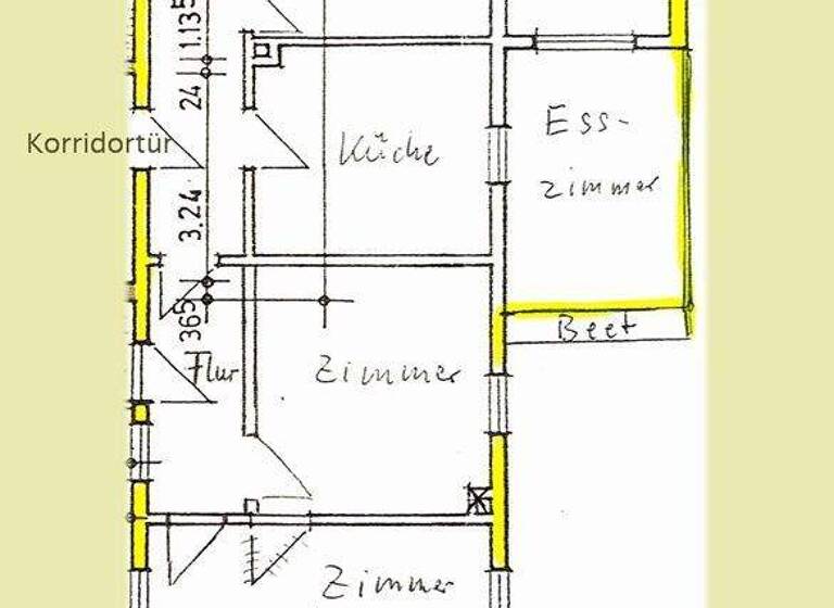 Wohnung zur Miete 1.150 € 3,5 Zimmer 110 m² 1. Geschoss Ober-Wöllstadt Wöllstadt 61206