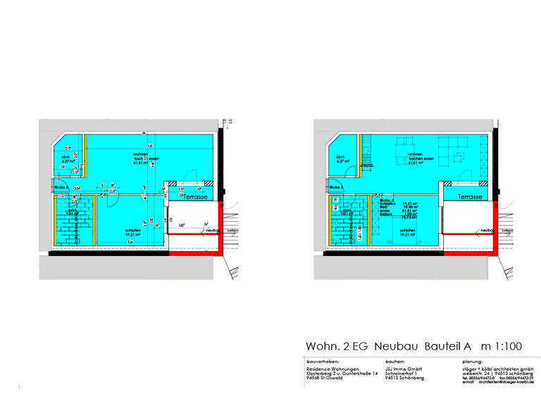 Wohnung zur Miete 708 € 2 Zimmer 78,7 m² frei ab sofort Klosterberg 2 Sankt Oswald Sankt Oswald-Riedlhütte 94568