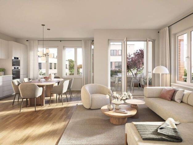 Wohnung zum Kauf - Erstbezug provisionsfrei 599.500 € 3 Zimmer 77,2 m² 2. Geschoss Georg-Hermann-Allee 117 Bornstedter Feld Potsdam 14469