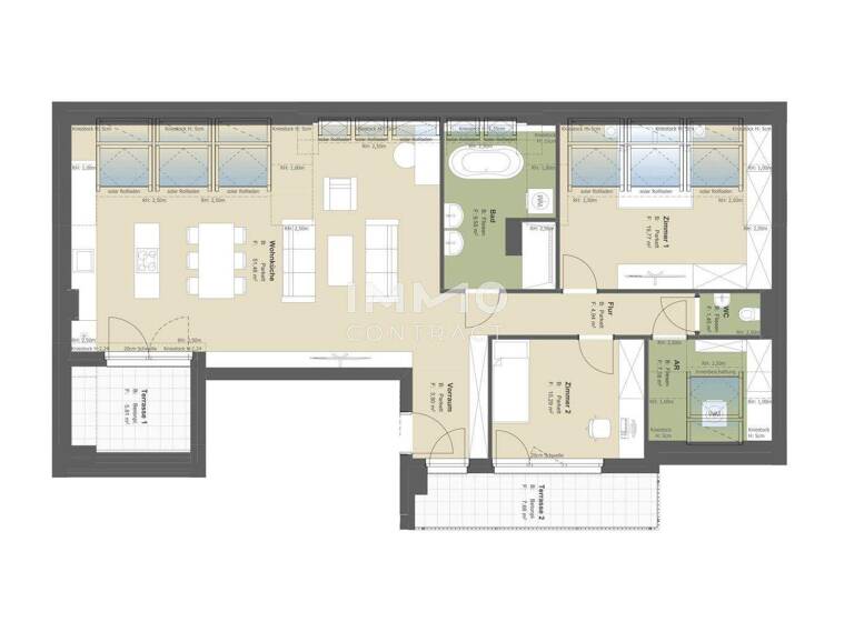 Wohnung zum Kauf - Erstbezug provisionsfrei 660.900 € 3 Zimmer 108,5 m² Wien 1220
