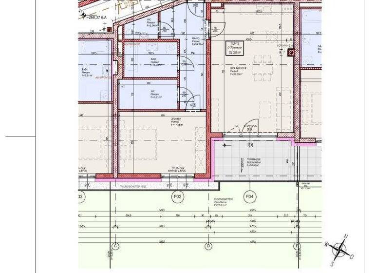 Wohnung zur Miete 970 € 2 Zimmer 75,3 m² EG Wiener Neustadt 2700