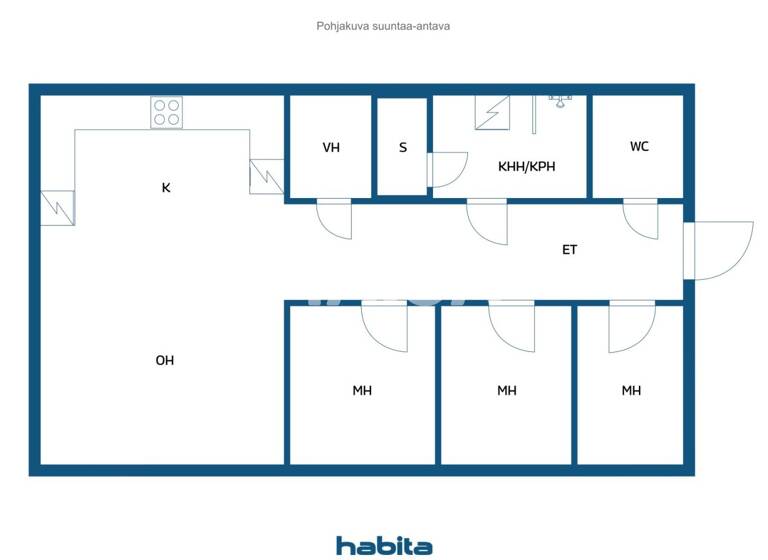 Wohnung zum Kauf 134.000 € 4 Zimmer 102 m² 2. Geschoss Asemakatu 12 Raahe 92100
