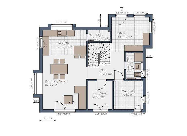 Einfamilienhaus zum Kauf provisionsfrei 1.049.321 € 5 Zimmer 139 m² 930 m² Grundstück Vachendorf 83377