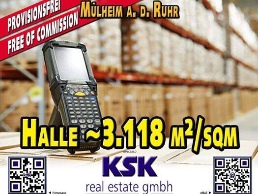 Logistikzentrum zur Miete provisionsfrei 6,50 € 3.118 m² Lagerfläche Speldorf Mülheim an der Ruhr 45478