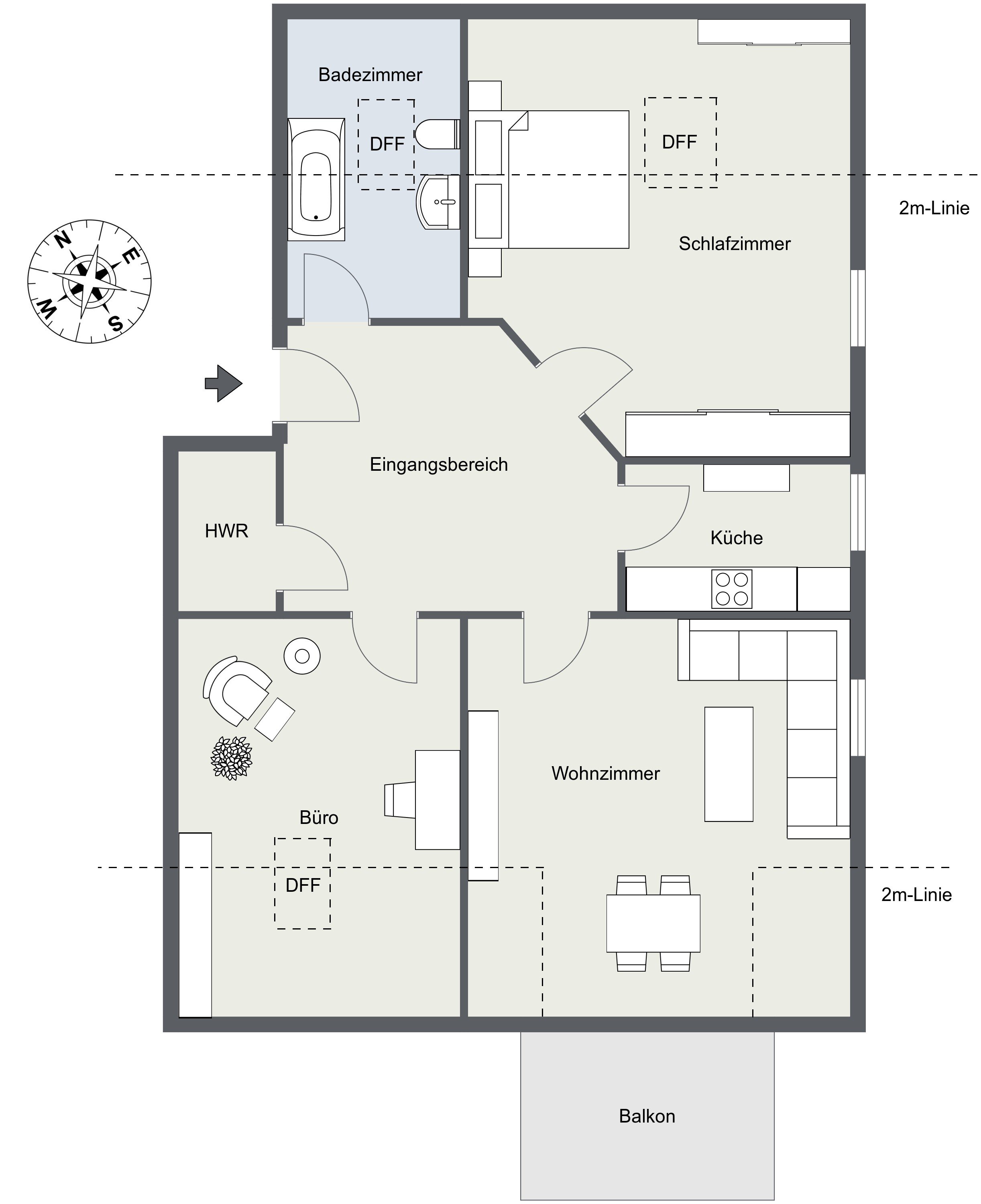 Wohnung zum Kauf 230.000 € 3 Zimmer 74 m²<br/>Wohnfläche Undorf Nittendorf - Undorf 93152