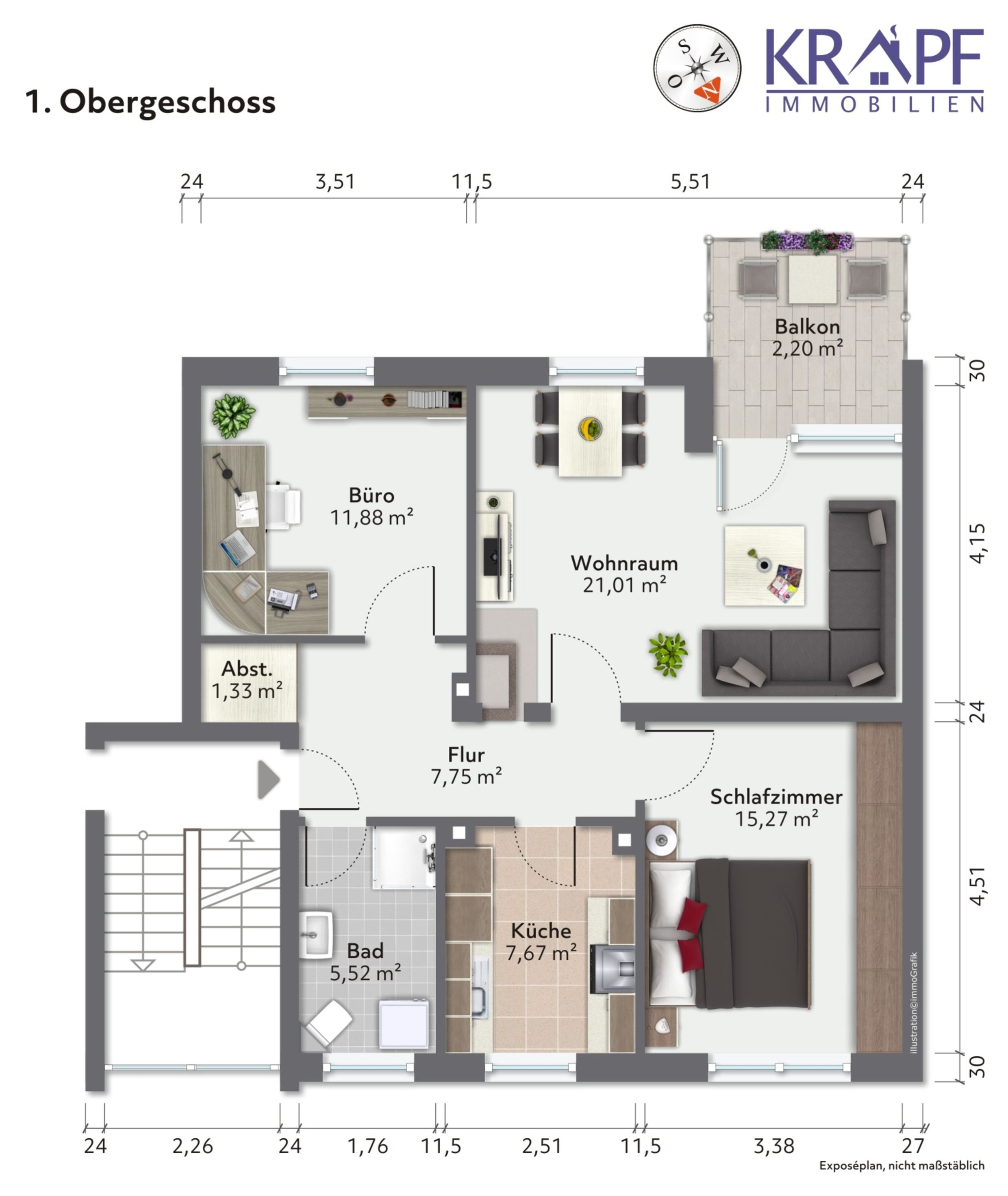 Wohnung zum Kauf 189.000 € 3 Zimmer 70,5 m²<br/>Wohnfläche 1.<br/>Geschoss ab sofort<br/>Verfügbarkeit Höchstadt Höchstadt a.d.Aisch 91315