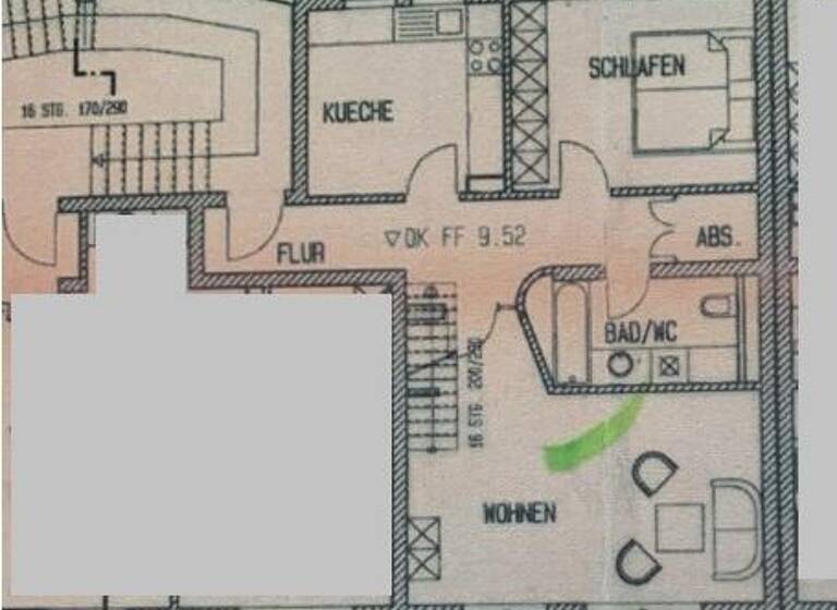 Wohnung zum Kauf 88.000 € 3 Zimmer 93 m² Südvorstadt Plauen 08527