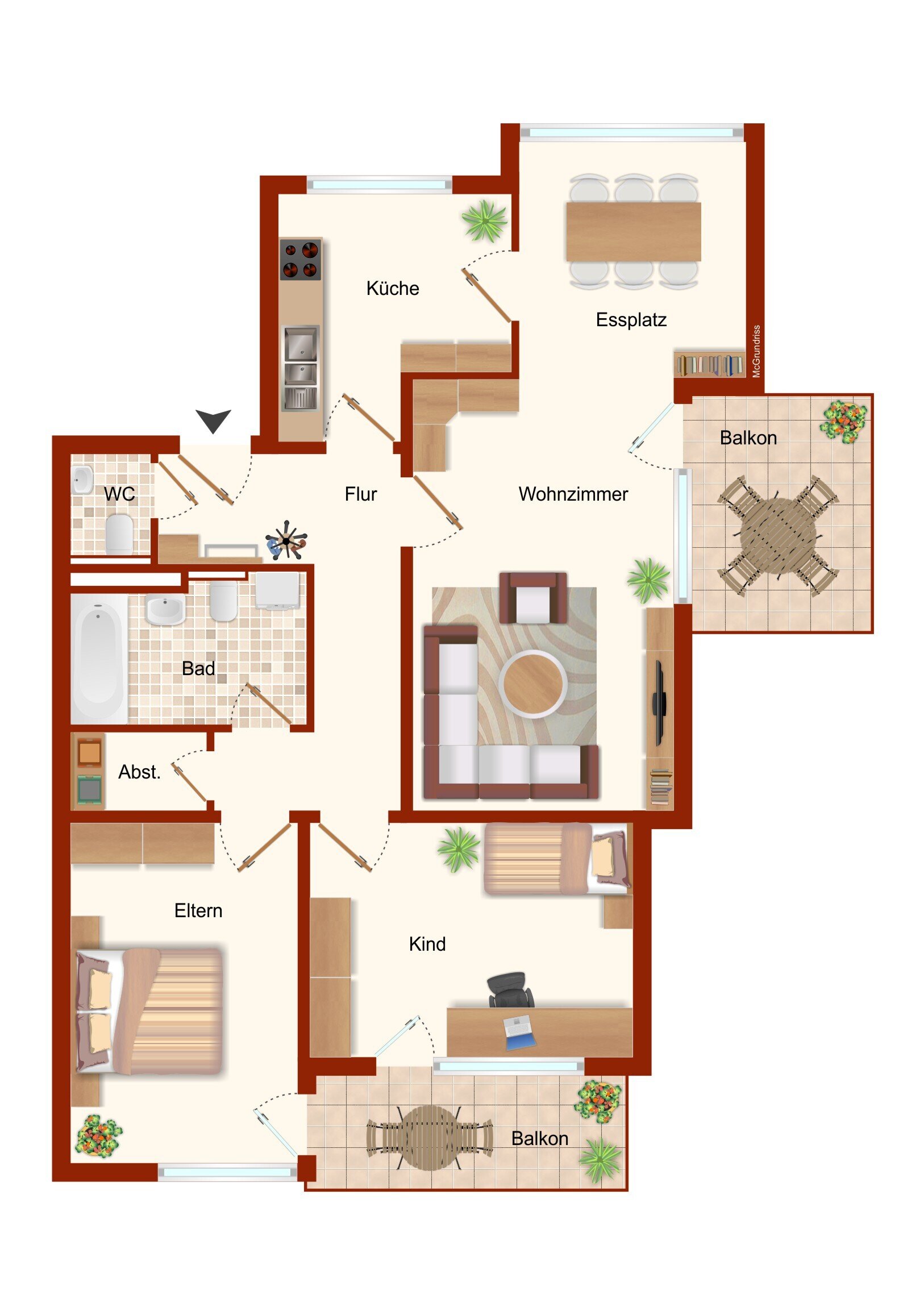 Wohnung zum Kauf 275.000 € 3,5 Zimmer 89 m²<br/>Wohnfläche Brombach Lörrach 79541