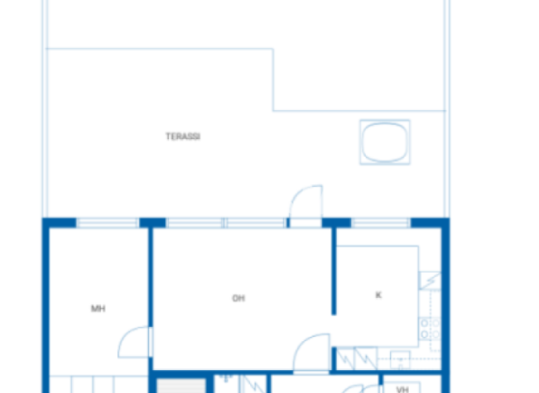 Reihenmittelhaus zum Kauf 126.900 € 4 Zimmer 95,5 m² 8.364 m² Grundstück Peltomiehentie 4 B 9 Kotka 48400
