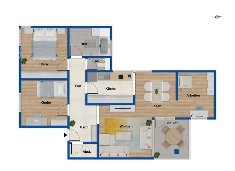 Wohnung zum Kauf 280.000 € 4 Zimmer 90,7 m²<br/>Wohnfläche 1.<br/>Geschoss Bettringen Schwäbisch Gmünd 73529