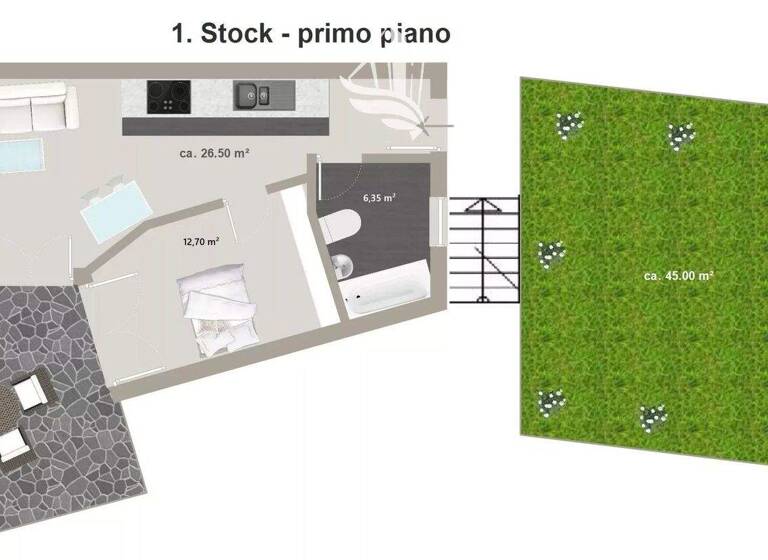 Studio zum Kauf 370.000 € 2 Zimmer 84 m² 2. Geschoss Ritten 39054