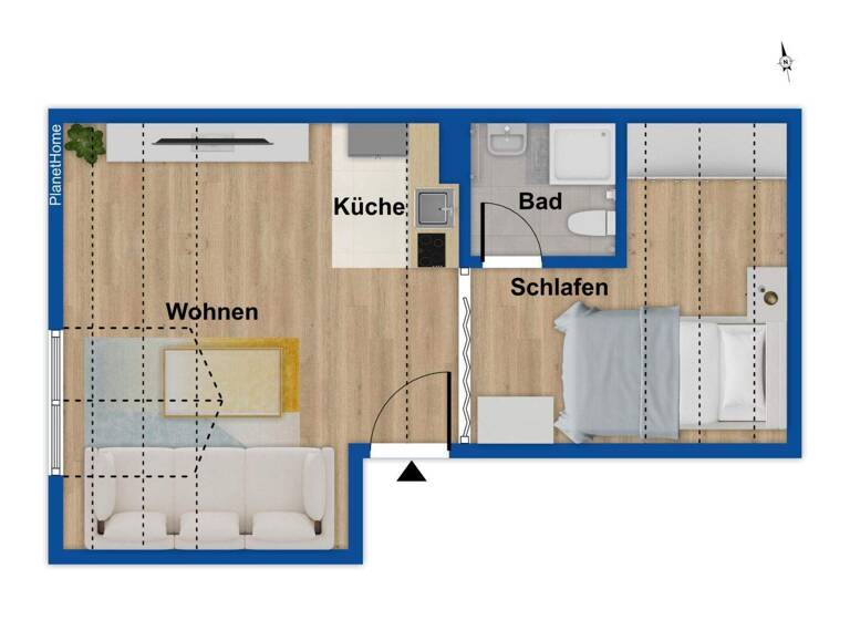 Studio zum Kauf 115.000 € 1 Zimmer 34,2 m² 2. Geschoss Altstadt Bayreuth 95447