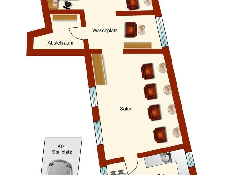 Bürogebäude zum Kauf 299.000 € 2 Zimmer 96 m² Bürofläche Wiesloch 69168