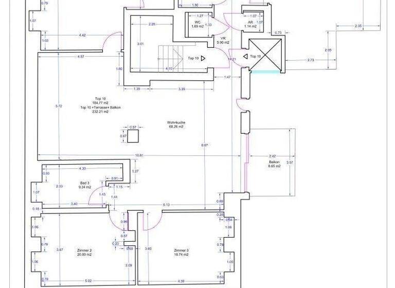 Wohnung zum Kauf 3.500.000 € 3 Zimmer 167 m² Wien 1030