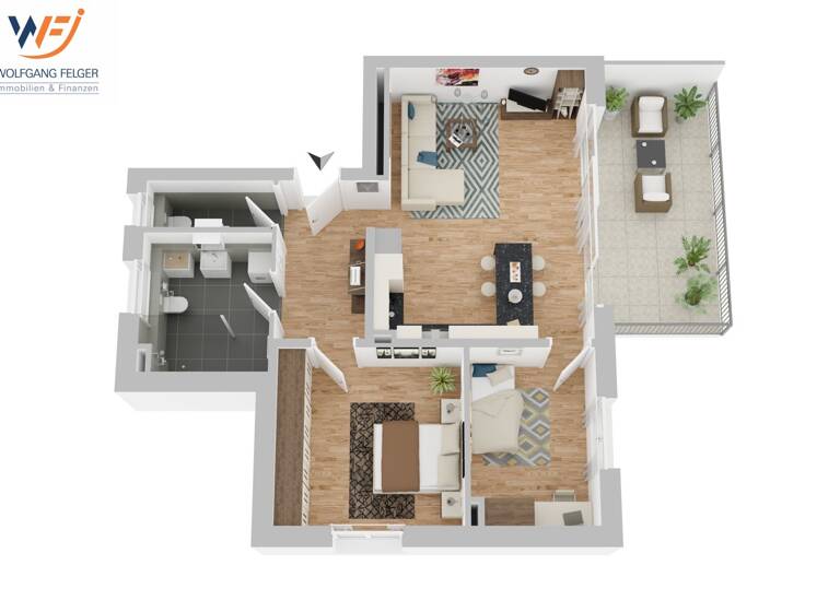Wohnung zum Kauf 472.000 € 3 Zimmer 79 m² 2. Geschoss Öschingen Mössingen / Öschingen 72116