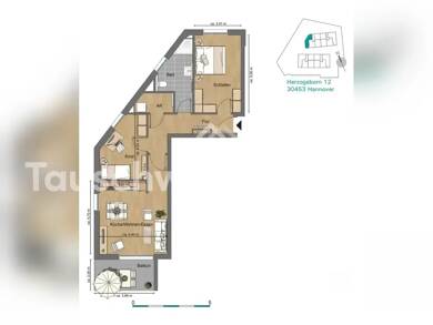 Wohnung zur Miete Tauschwohnung 875 € 3 Zimmer 71 m² Linden-Mitte Hannover 30453
