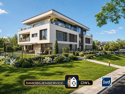 Wohnung zum Kauf - Erstbezug als Kapitalanlage geeignet 310.000 € 2 Zimmer 65,5 m² Brandenburger Straße Innenstadt Bad Oeynhausen 32545