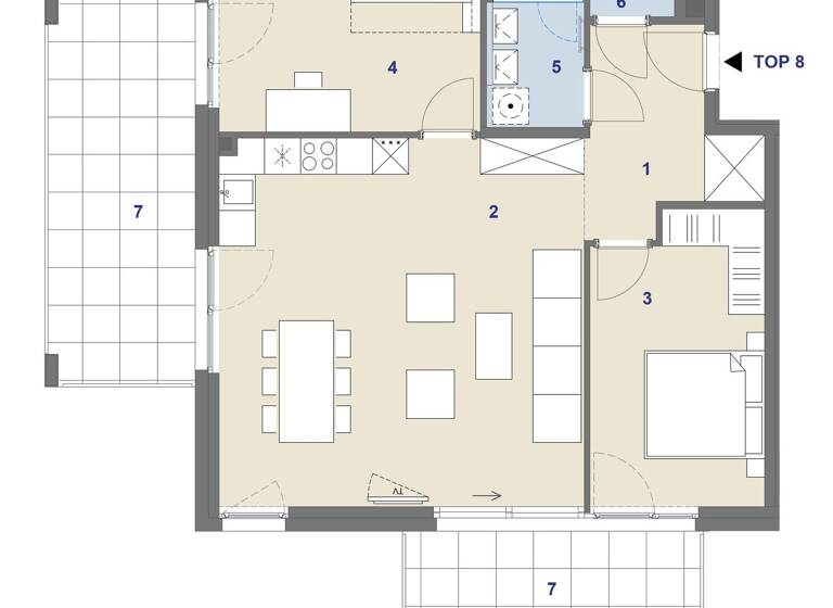 Wohnung zum Kauf 829.000 € 3 Zimmer 77,2 m² 2. Geschoss Werfelstraße 7 Wien 1170