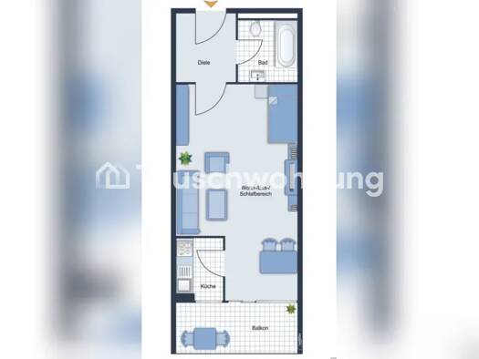Wohnung zur Miete Tauschwohnung 790 € 1 Zimmer 33 m² 3. Geschoss Bogenhausen München 81925