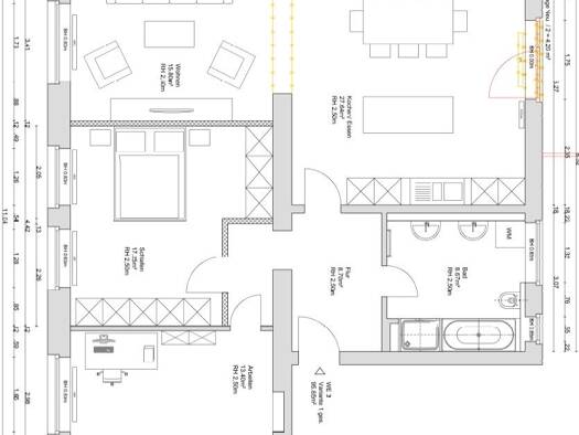 Wohnung zur Miete 1.980 € 4 Zimmer 95 m² Geschoss 3/4 frei ab sofort Ackerstraße 186 Flingern Nord Stadtbezirk 2 40235