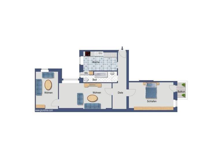 Wohnung zum Kauf provisionsfrei 298.800 € 3 Zimmer 87 m² 1. Geschoss Weißenburger Straße 18 Spandau Berlin 13595