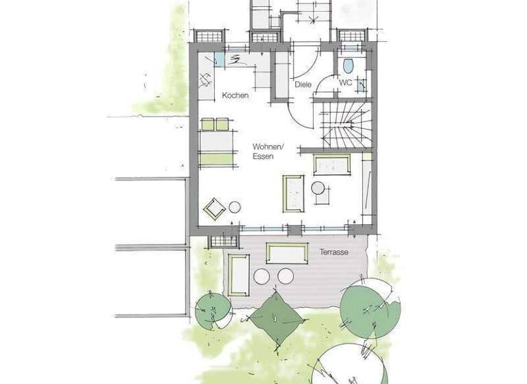 Reihenmittelhaus zum Kauf provisionsfrei 645.000 € 5 Zimmer 116 m² 174 m² Grundstück am Klosterholz Steudach Erlangen 91056
