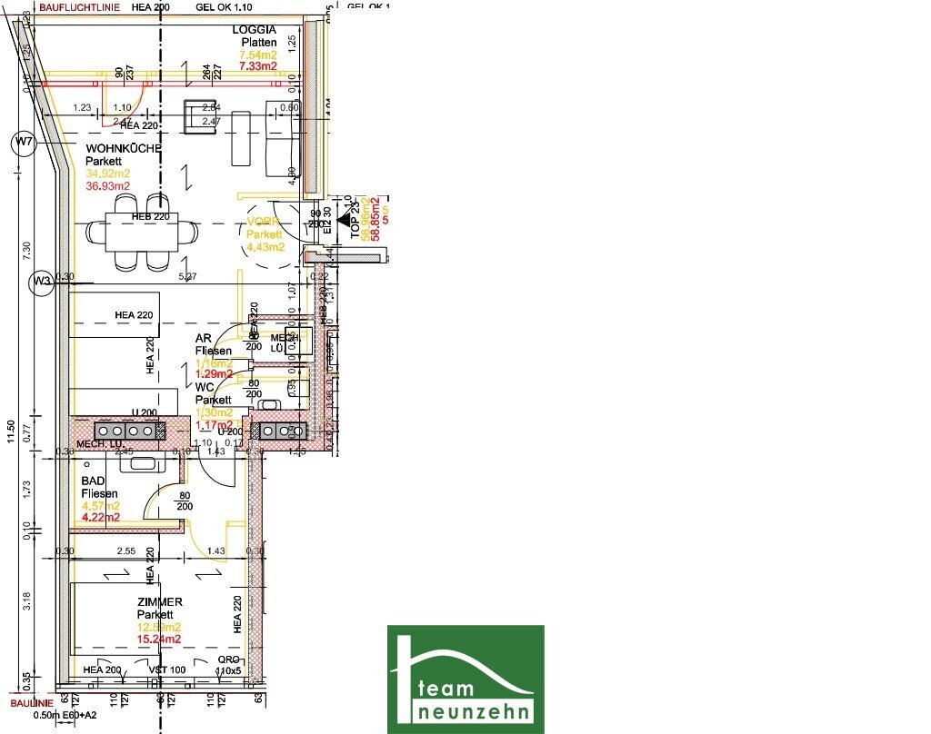 Wohnung zum Kauf 395.000 € 2 Zimmer 58,8 m²<br/>Wohnfläche 4.<br/>Geschoss Hernalser Gürtel 7 Wien 1170