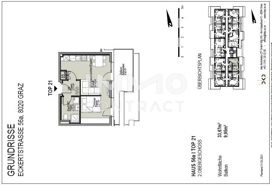 Wohnung zur Miete 456 € 2 Zimmer 33,7 m²<br/>Wohnfläche 2.<br/>Geschoss Eckertstraße 56a Eggenberg Graz 8020