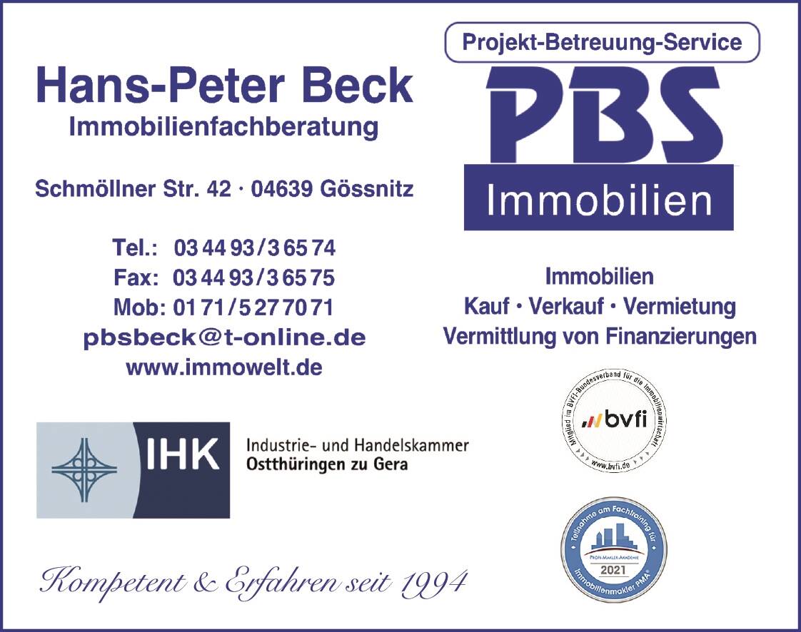 PBS Immobilien /  Projekt-Betreuung-Service /  seit 1994