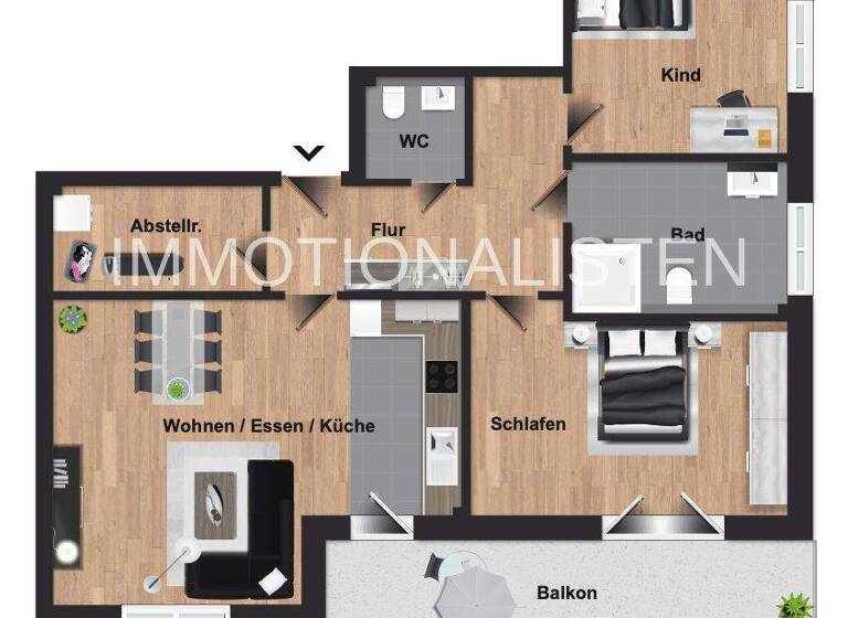 Wohnung zum Kauf - Erstbezug 344.000 € 3 Zimmer 95,1 m² 1. Geschoss Bad Bederkesa 27624