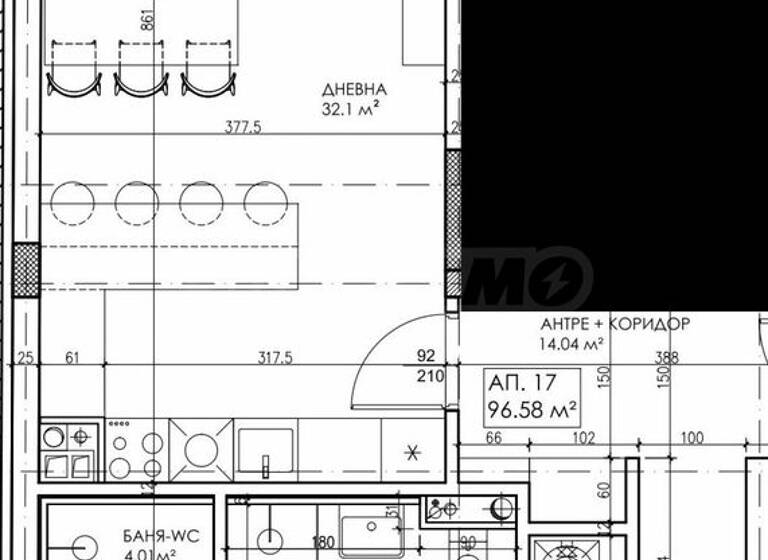 Studio zum Kauf 206.000 € 4 Zimmer 117,6 m² Sofia
