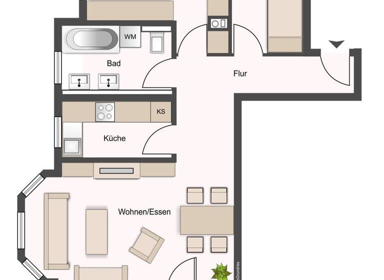 Wohnung zum Kauf 199.000 € 3 Zimmer 76,2 m²<br/>Wohnfläche Neuenstein Neuenstein 74632