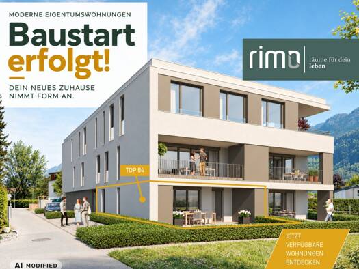 Wohnung zum Kauf - Neubau 469.000 € 3 Zimmer 65,9 m² EG Enderstraße 26 Altach 6844