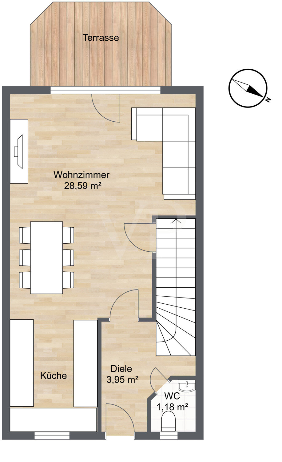 Reihenmittelhaus zum Kauf 890.000 € 5 Zimmer 116 m²<br/>Wohnfläche 194 m²<br/>Grundstück Untermenzing-Allach München 80999