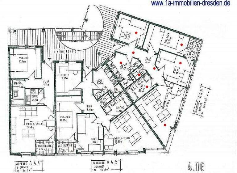 Wohnung zur Miete 890 € 4 Zimmer 107 m² 4. Geschoss frei ab 01.06.2026 Kesselsdorfer Str. 16 Löbtau-Nord Dresden 01159