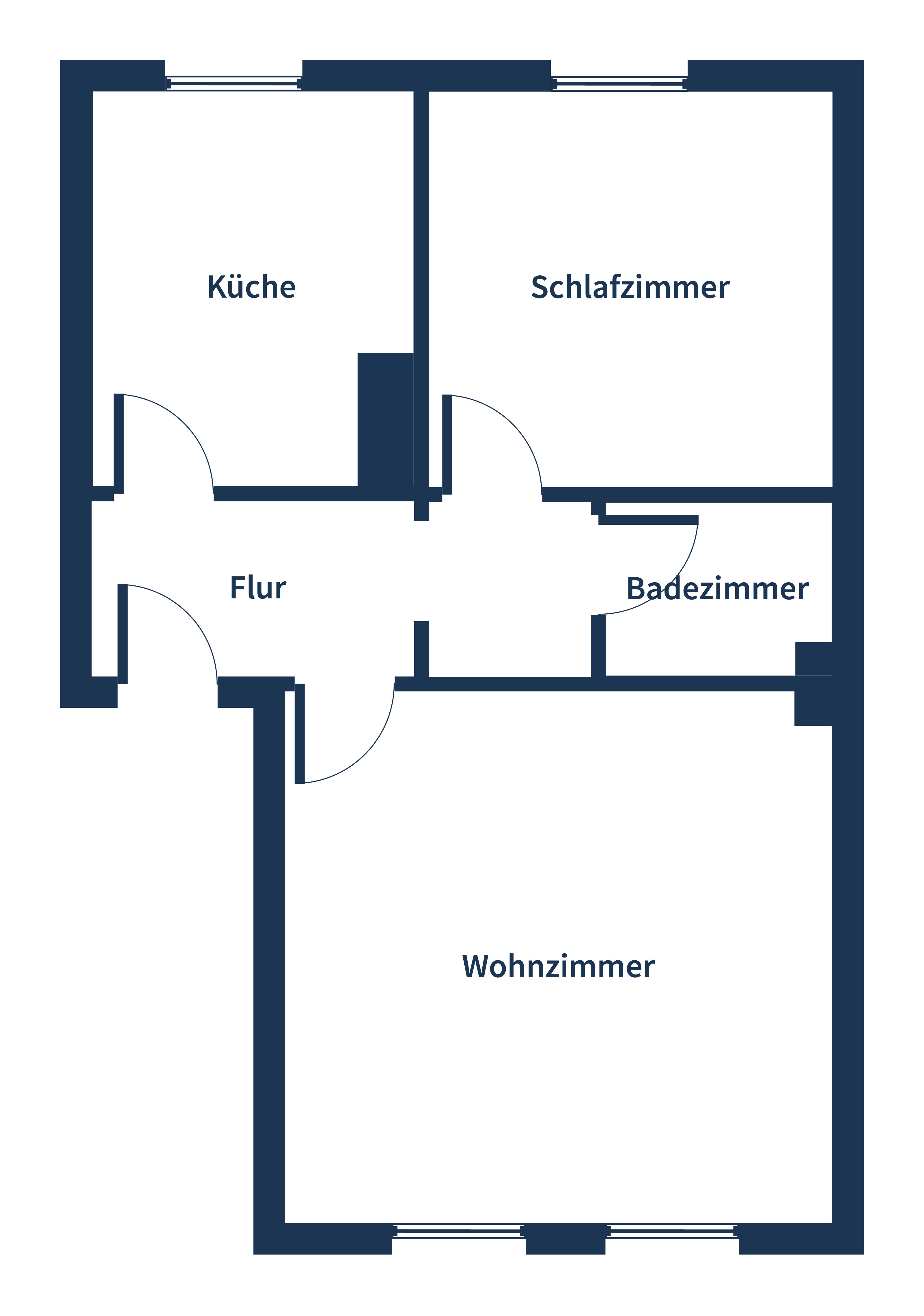 Wohnung zum Kauf 219.000 € 2 Zimmer 42 m²<br/>Wohnfläche 1.<br/>Geschoss Südfriedhof Bezirk 5 Kiel 24114