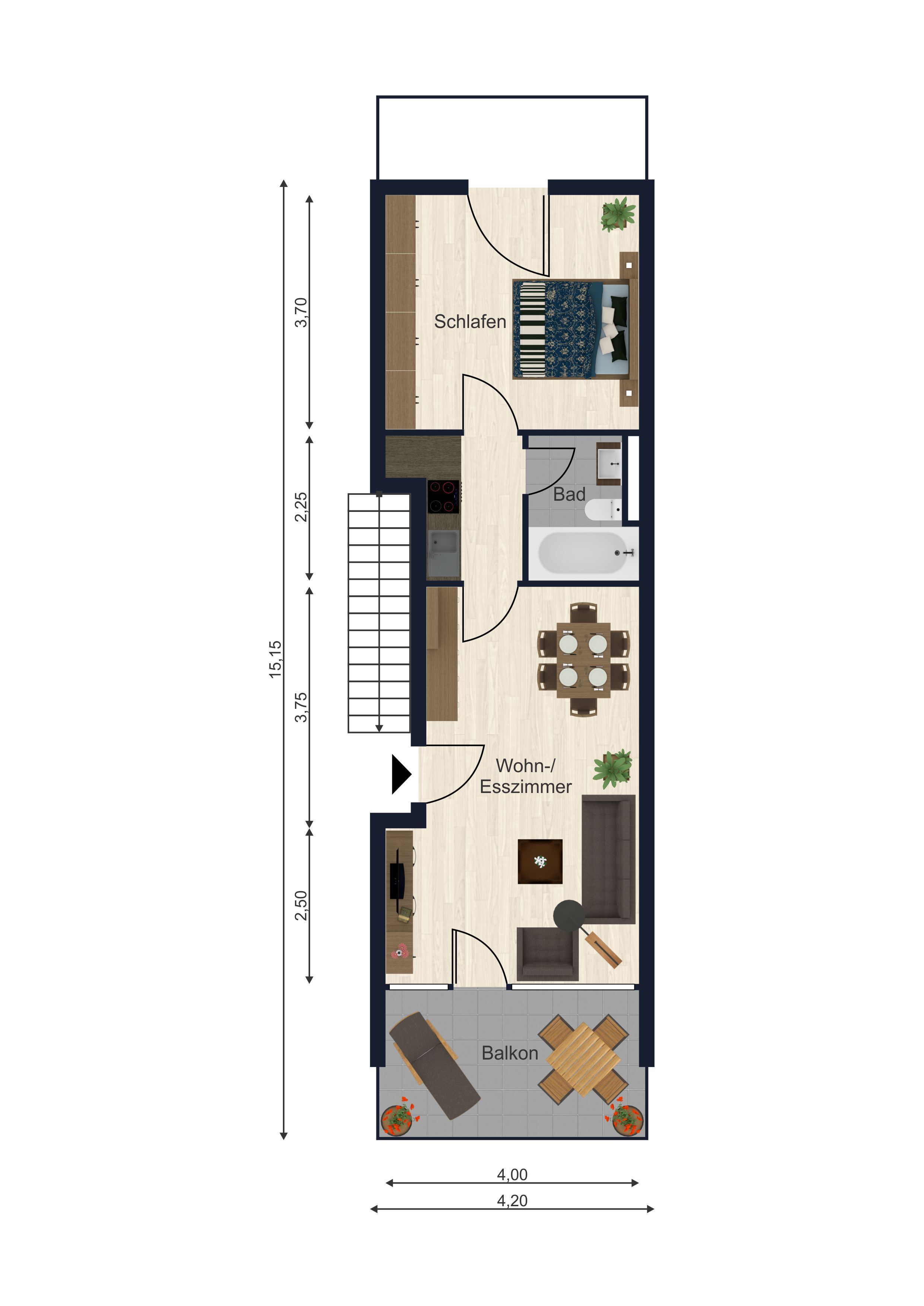 Wohnung zum Kauf 99.000 € 2 Zimmer 51,6 m²<br/>Wohnfläche 1.<br/>Geschoss Sankt Englmar Sankt Englmar 94379