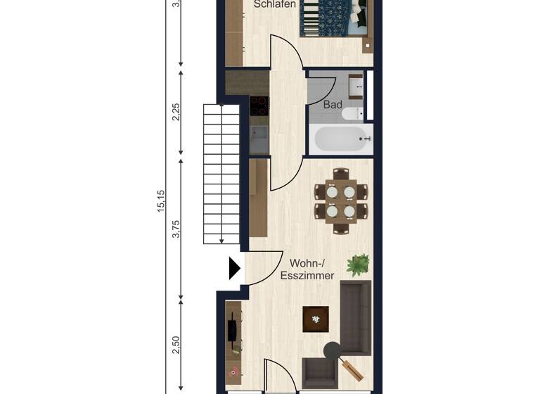 Wohnung zum Kauf 99.000 € 2 Zimmer 51,6 m²<br/>Wohnfläche 1.<br/>Geschoss Sankt Englmar Sankt Englmar 94379