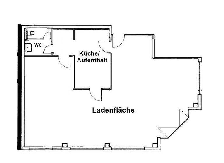 Ladenfläche zur Miete provisionsfrei 1.200 € 2 Zimmer 139 m² Verkaufsfläche Seeburgstr. 100 Zentrum-Ost Leipzig 04103